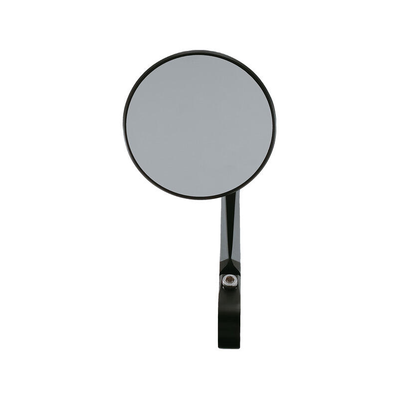 Coppia Specchi Rotondi In Alluminio-Carbonio (Bar-End Fix) per Ktm, Bmw, Yamaha Nero